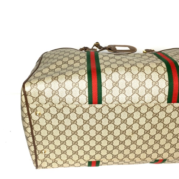 Authentic Gucci XL unisex travel bag brown monogram coated canvas - Picture 14 of 16